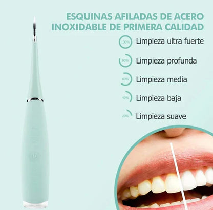 DentalClean ® : Quita Sarro eléctrico con eliminador de placa + cabezal intercambiable